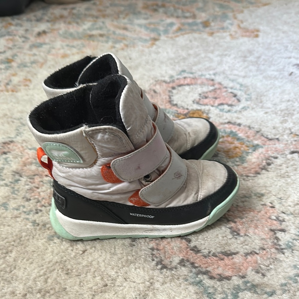 Sorel Kids Waterproof Boots with Velcro Straps